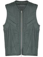 Y-3 gilet matelassé à fermeture zippée - Vert