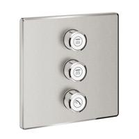Opbouwdeel GROHE Smartcontrol Volume (3X), Vierkant Supersteel