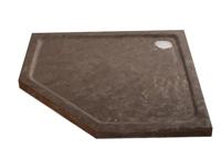 Natuursteen Douchebak Vijfhoek 90x90