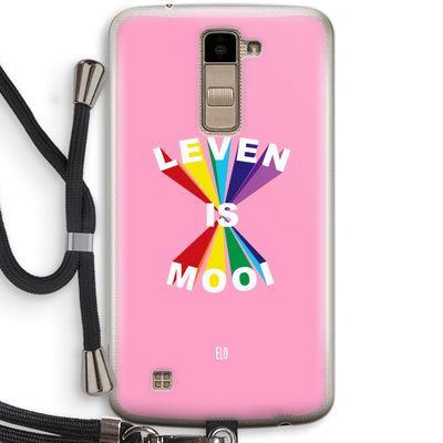 Het Leven Is Mooi: LG K10 (2016) Transparant Hoesje met koord