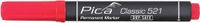 Pica 521/40 Perm. Marker 2-6mm beitel rood,10st.