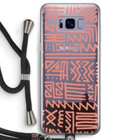 Marrakech Pink: Samsung Galaxy S8 Transparant Hoesje met koord