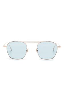 Cutler & Gross lunettes de soleil rondes à double pont - Or