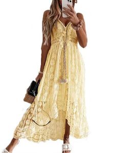 Loose Tassel Casual Lace Dress With No