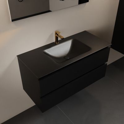 Mondiaz Aivy 100 cm badmeubelset urban - met wastafel urban 1 kraangat