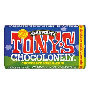 Tony&apos;s Chocolonely - Ben & Jerry&apos;s Donkere melk brownie - 180g