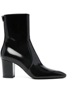 Saint Laurent bottines XIV en cuir 80 mm - Noir