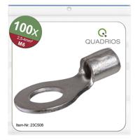 Quadrios 23C508 Ringkabelschoen Dwarsdoorsnede (max.): 4 mm² Gat diameter: 6.5 mm Ongeïsoleerd 100 stuk(s) - thumbnail