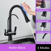 Touch Mengkraan | Chroom Gepolijst | Koud & Warm Water | Uittrekbare Sproeikop