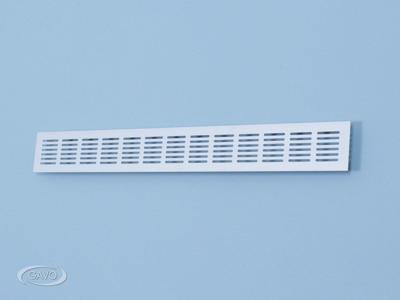 Ventilatiestrip aluminium extrusie 60 mm wit Ventilatiestrip aluminium extrusie 60 mm wit