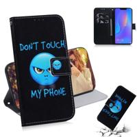 Woede patroon gekleurde tekening horizontale Flip lederen case voor Huawei P Smart + 2019/Nova 3i met houder & card slots & portemonnee