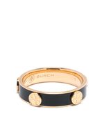 Tory Burch bague Miller à plauqe Double T - Noir