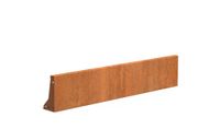 Keerwand cortenstaal recht 150x30cm.