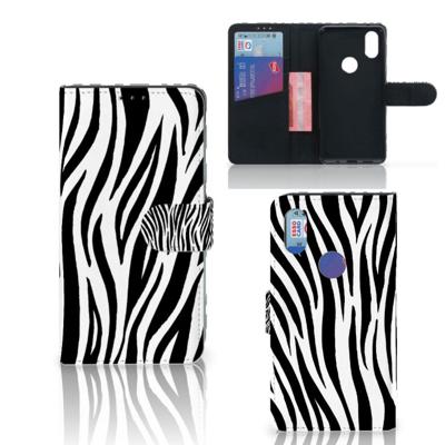 Xiaomi Mi Mix 2s | Telefoonhoesje | Met pasjeshouder | Zebra