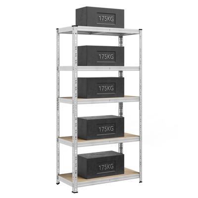 Stevige opbergrek met verstelbare planken, Set van 1 (200 x 100 x 50 cm)