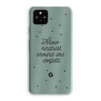 Confetti: Google Pixel 5a 5G Transparant Hoesje