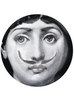 Fornasetti assiette murale Lina Cavalieri à imprimé graphique - Noir - thumbnail