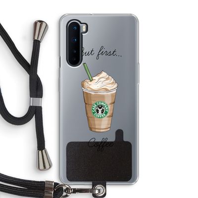 But first coffee: OnePlus Nord Transparant Hoesje met koord