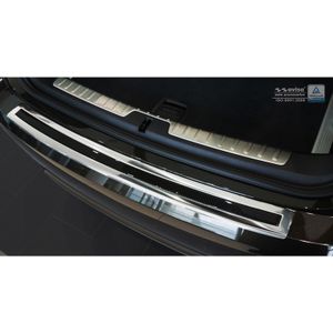RVS Bumper beschermer passend voor 'Deluxe' BMW X6 F16 2014- Chroom/Zwart Carbon AV244051