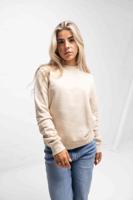 Nike NSW Club Fleece Sweater Dames Beige - Maat XS - Kleur: Beige | Soccerfanshop