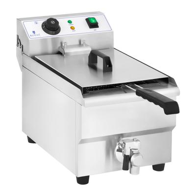 Elektrische friteuse - 10 L - met aftapkraan