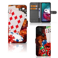 Motorola Moto G10 | G20 | G30 Wallet Case met Pasjes Casino