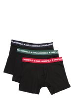 Karl Lagerfeld lot de trois boxers à bande logo - Noir