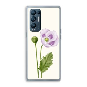 Purple poppy: Oppo Find X3 Neo Transparant Hoesje