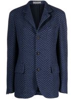 Corneliani blazer en laine vierge - Bleu