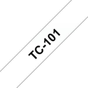 Brother TC-101 Labeltape Tapekleur: Transparant Tekstkleur: Zwart 12 mm 7.7 m