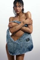 Middelgrote denimtas - BLUE - U