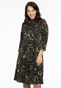 Yoek Dress A-line strass KAMEO | Groen | Maat 46/48