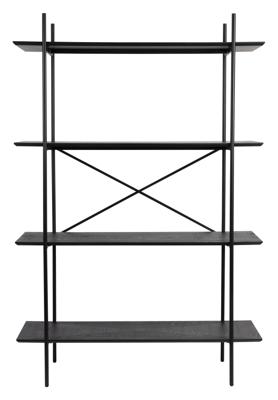 ZILT Wandkast 'Aditya' 180 x 120cm, kleur Zwart