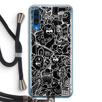 Vexx Black City : Samsung Galaxy A50 Transparant Hoesje met koord