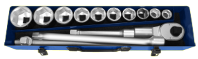 Expert by Facom doppen 3/4" | 14-stuks | incl. koffer | E194682 - E194682