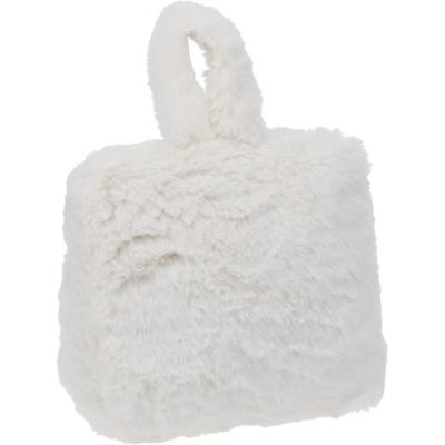 Home & Styling Fake Fur Deurstopper - 1 kg - wit - stof - gewicht - 7 x 17 cm - deurstop Home & Styling Fake Fur Deurstopper - 1 kg - wit - stof - gewicht - 7 x 17 cm - deurstop