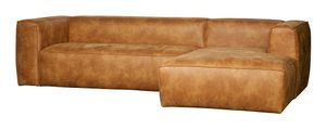 WOOOD Hoekbank 'Bean' rechts, leder cognac