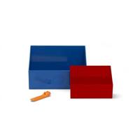 Lego - Schep voor Lego Blokken - Blauw | Rood, Set van 2 Stuks - LEGO