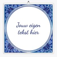 Delfts Blauw tegeltje vintage - thumbnail