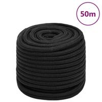 Boottouw 16 mm 50 m polypropeen zwart