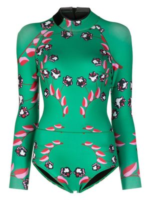 Cynthia Rowley maillot de bain Vine Floral - Vert