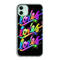 Loves: iPhone 11 Transparant Hoesje