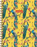 Yellow Peacock Notenook Spiraalboek (Lijnen) A5