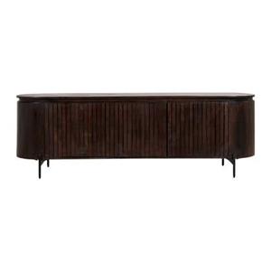 by fonQ Grand TV-Meubel Donkerbruin Mangohout - B 175 cm