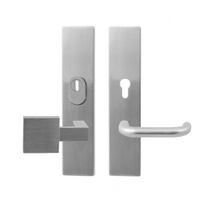 GPF Comfort veiligheidsschild rechthoekig knop/kruk RVS