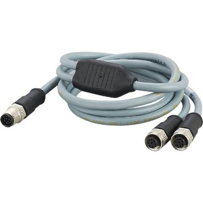 ifm Electronic E80411 Verbindingskabel Aantal polen (sensoren): 12, 8 Stekker, recht, Bus, recht 1 m 1 stuk(s)