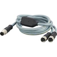 ifm Electronic E80411 Verbindingskabel Aantal polen (sensoren): 12, 8 Stekker, recht, Bus, recht 1 m 1 stuk(s)
