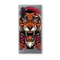 Tiger and Rattlesnakes: Samsung Galaxy Note 10 Transparant Hoesje