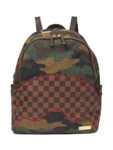 sprayground kid sac à dos Shark Shape Check - Marron