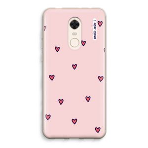 Hartjes: Xiaomi Redmi 5 Transparant Hoesje